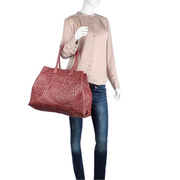 Liebeskind Chelsea Croc Embossed Leather Tote - Picture 11 of 11